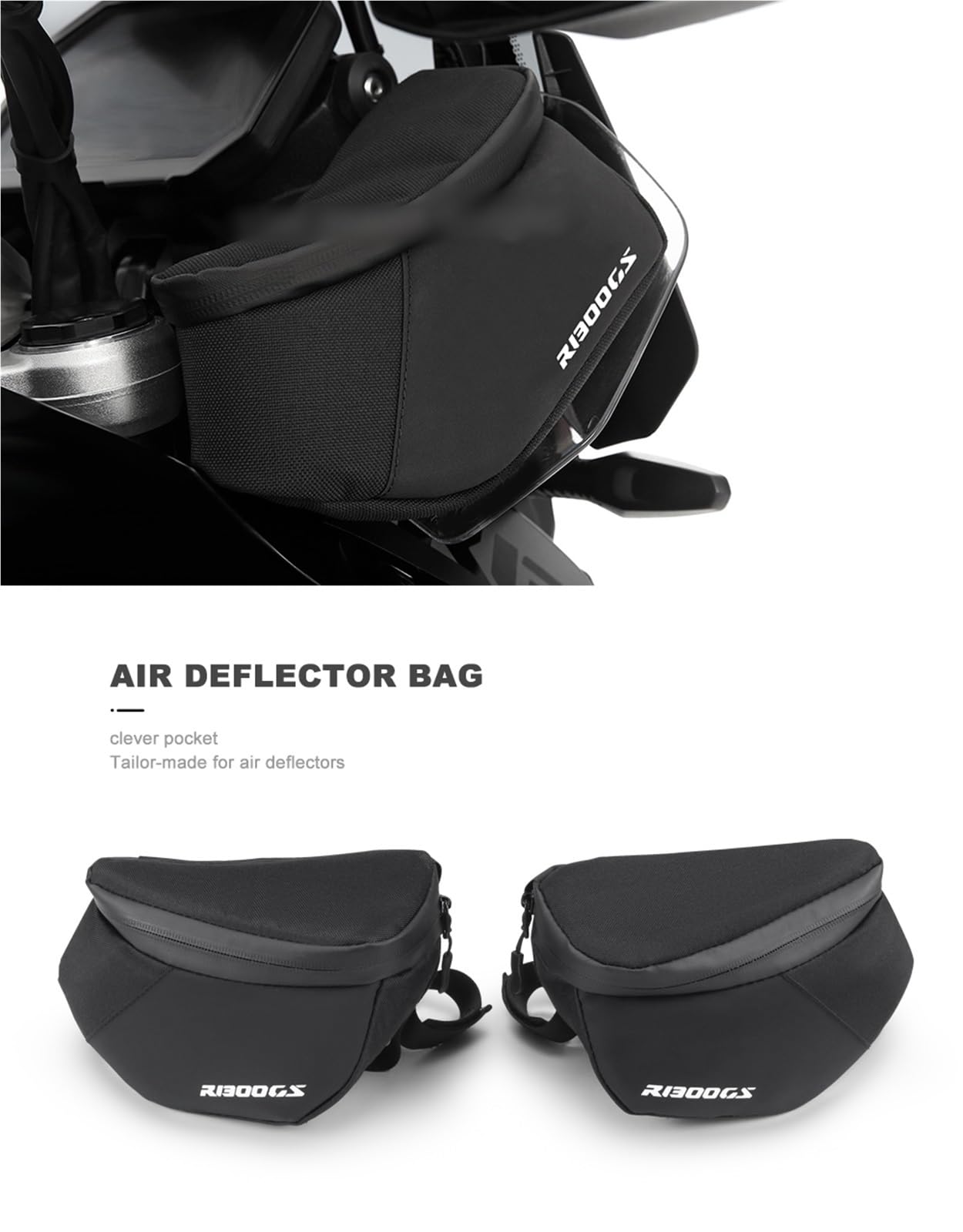 Motorrad-Windschutzscheibentaschen Für R1300GS R1300 GS R 1300 2024 2025 Frontscheiben-Seiten-wasserdichte Tasche Aufbewahrungstasche