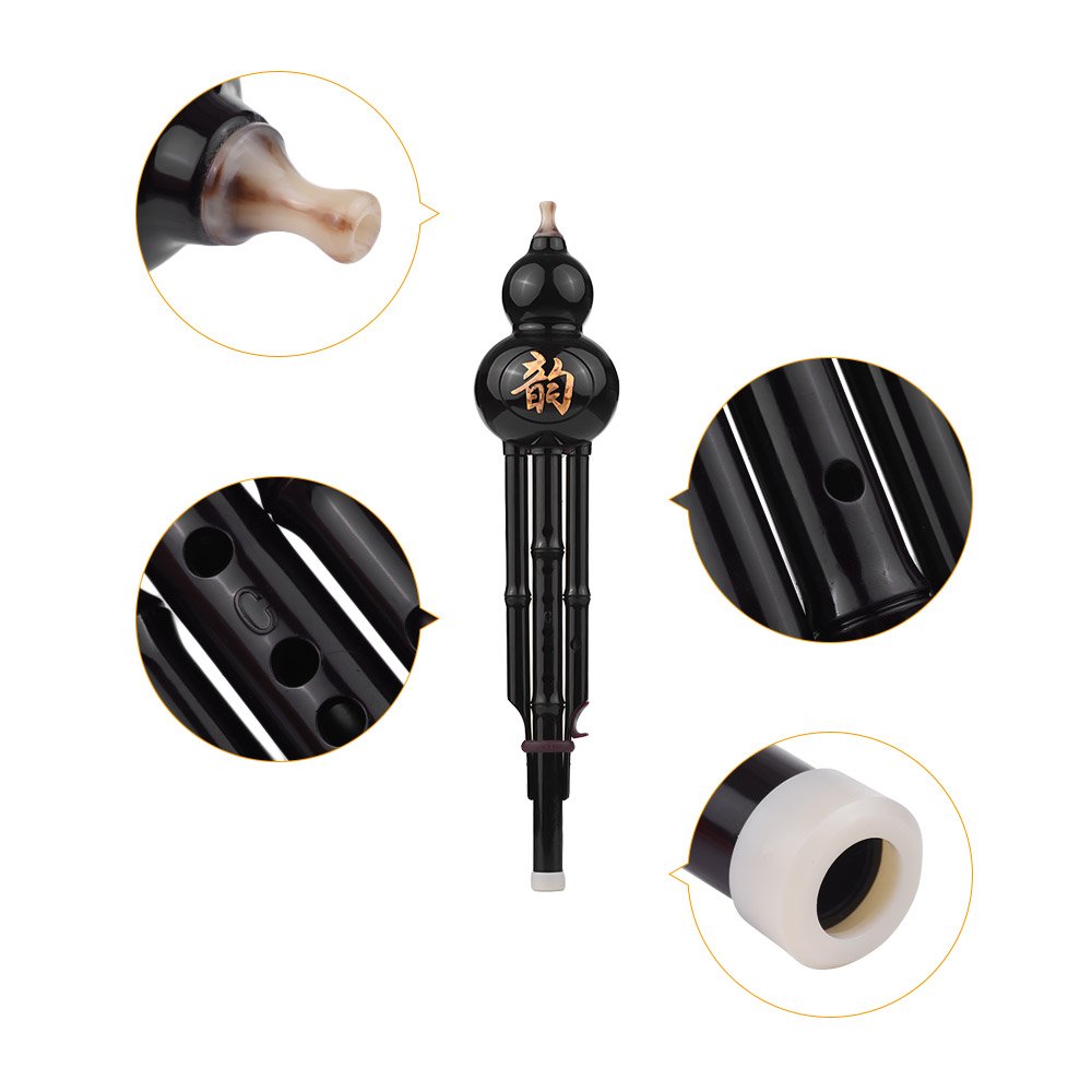 instrumento musical， Instrumento musical tradicional chino Flauta for principiantes con nudo Estuche y transporte for