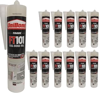 Polymer-Montagekleber – transparent Überstreichbar, Flexibel & Für Holz, Parkett, Sockelleisten & Wände – Zum Kleben, Dichten & Füllen (12 x 280ml)