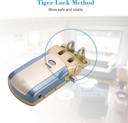 Miniatura 6 de Splenssy Kit electrónico inteligente de cerradura de puerta, seguridad inteligente antirrobo para el hogar, sistema de control de cerrojos sin