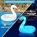 Inflatable Pool Floats, Solar Powered Large Swan Pool Float Adult, LED Color Changing Swan Floaties for The Pool, 42 Inch Lake Floats Adults for Outdoor Seaside, Lake, Pool