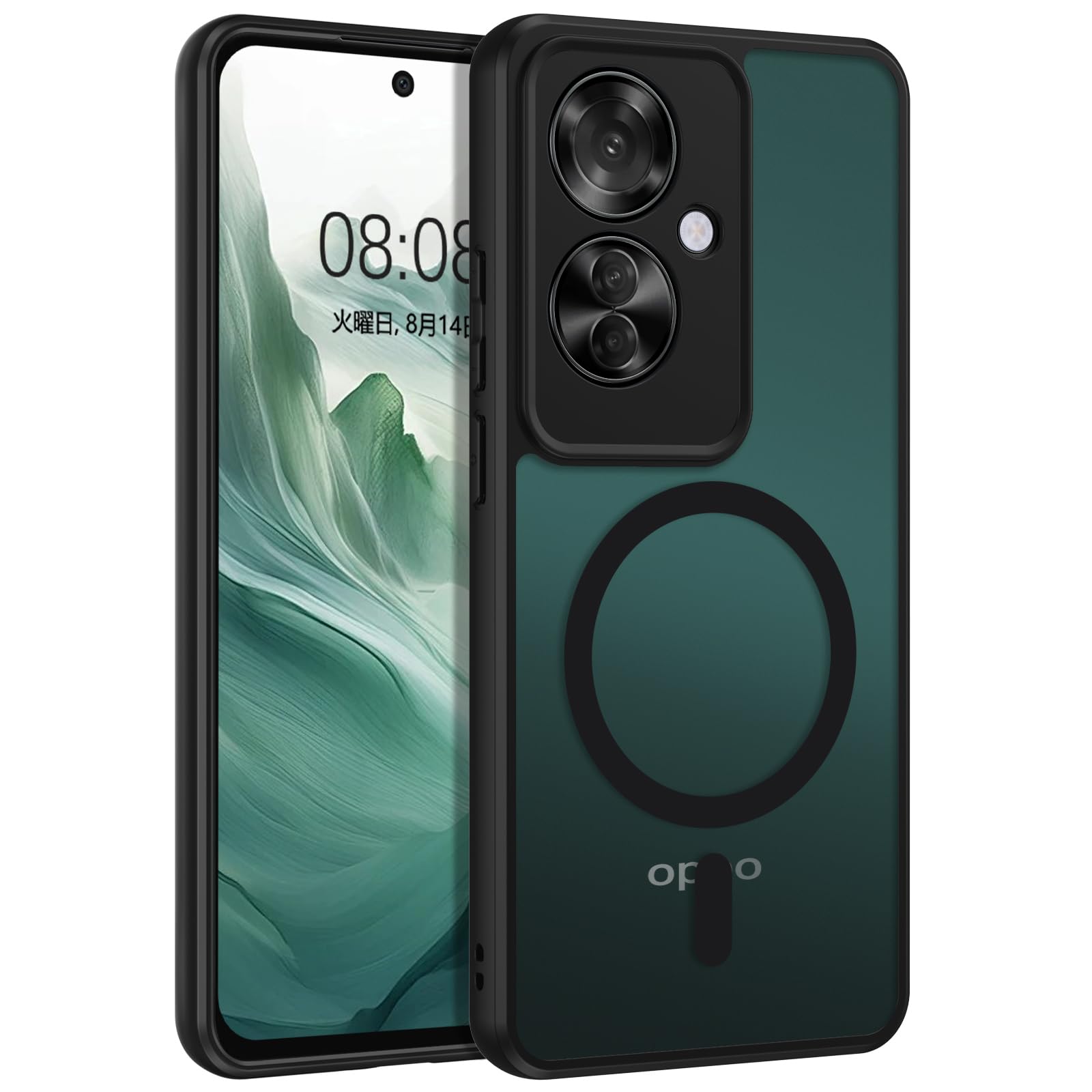 Amazon.co.jp: DUEDUE OPPO Reno 11a ケース マグネット搭載 クリア 
