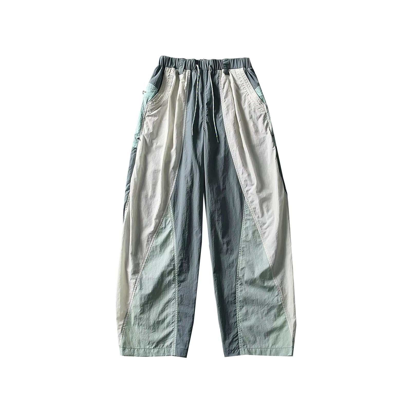 Pantalones de Carga de Pierna Ancha para Hombre, Pantalones Unisex Informales callejeros Ligeros