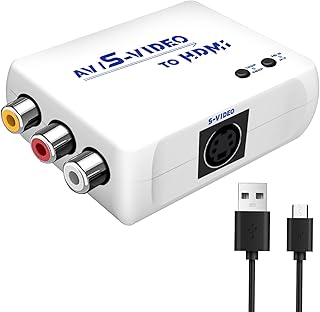 Sponsored Ad - WNNZVCC S Video to HDMI Converter,AV to HDMI Converter,Composite to HDMI Converter,CVBS Video Audio Adapter...