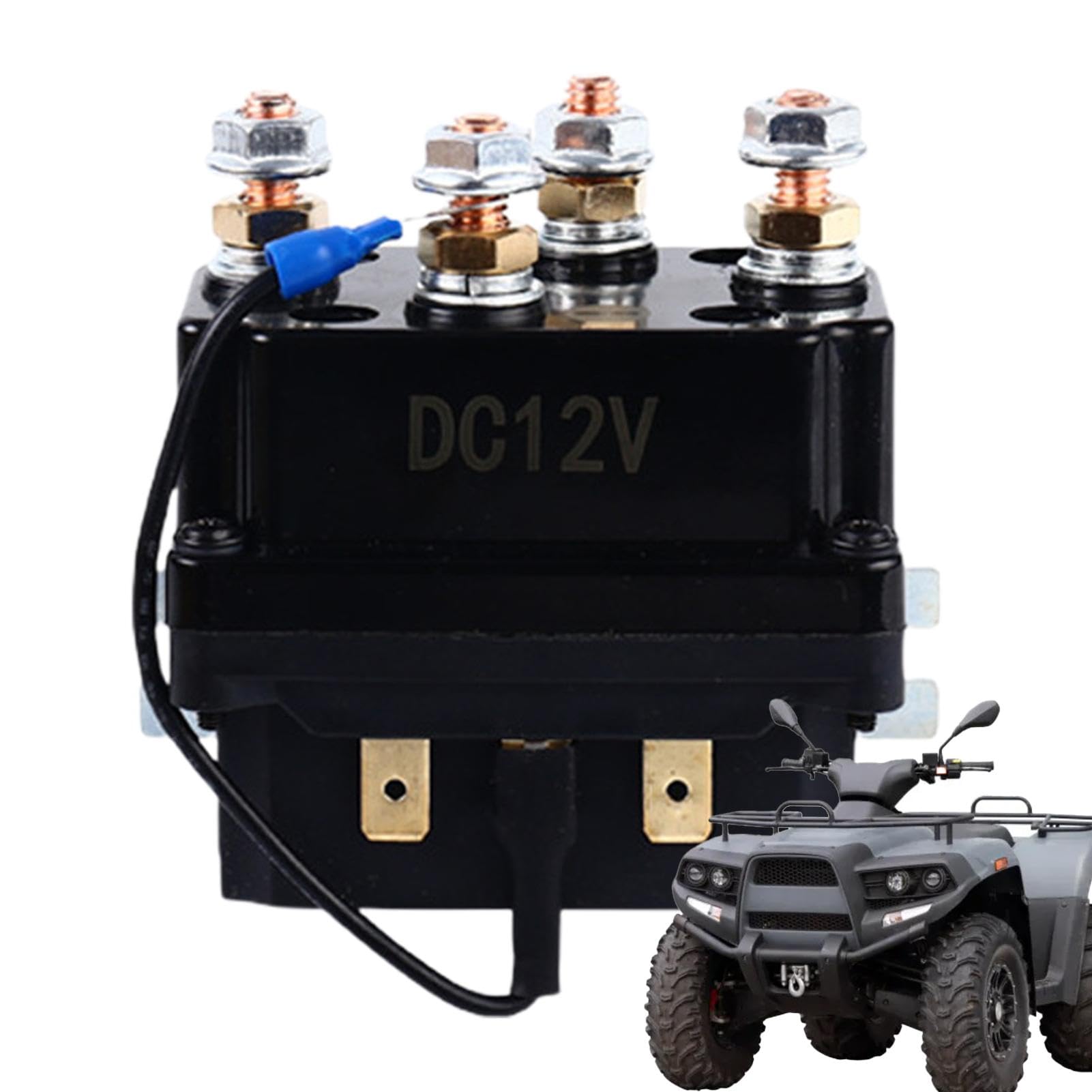 12 V, 250 A, set di relè magnetico per argano, per controllo multiuso, per auto