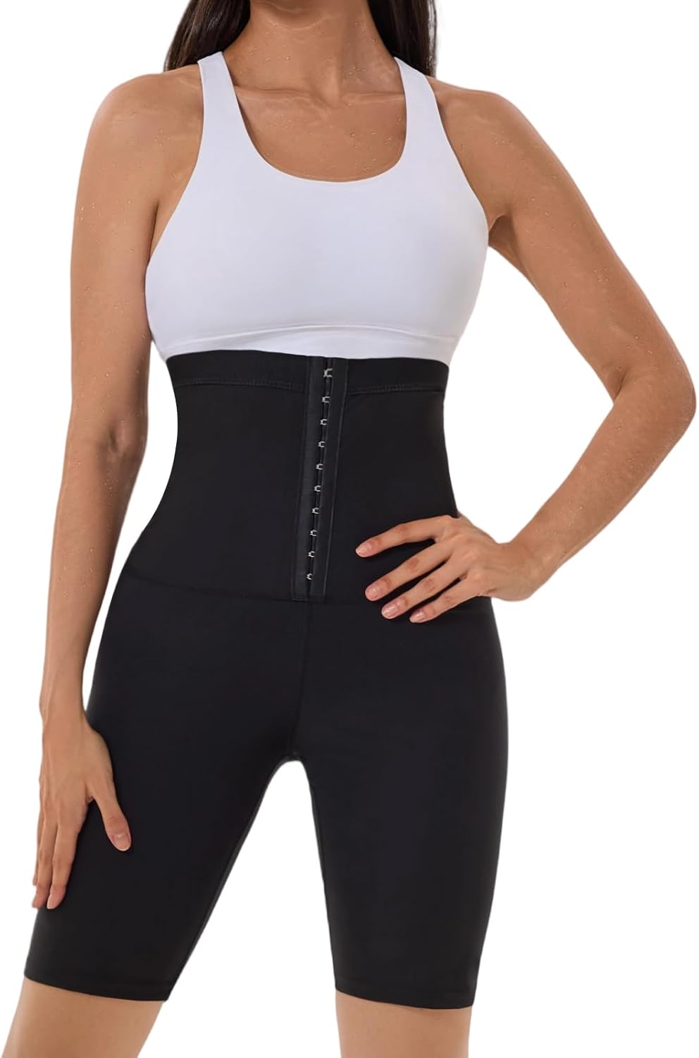 Sauna Sweat Short for Women Weight Loss High Waisted Pant Compression Workout Waist Trainer Sauna Shorts Body Shaper - Image 3