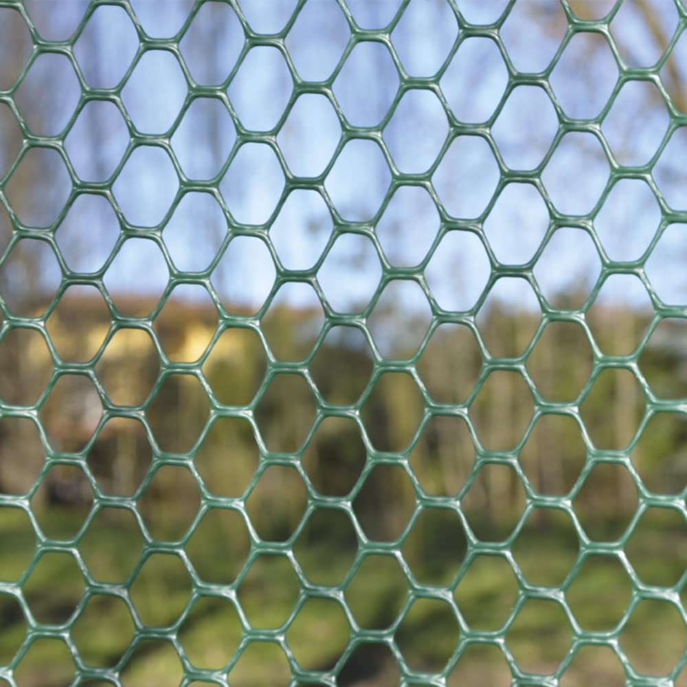 Rete Esagonale Verde Per Recinzioni - 1x10m, Maglia 15mm, Bordi Rinforzati - Foto 5