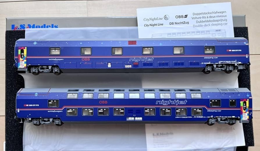 ls modells Amazon.co.jp: LS Models 47069 NightJet 2階建寝台車 EURO PRIDE VIENNA特別塗装2両編成セット : おもちゃ