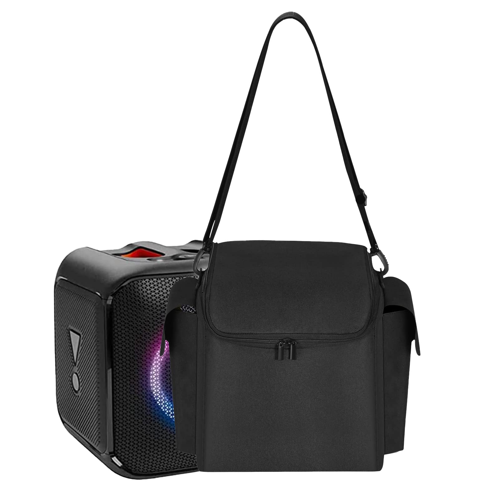 YaowanguanCase for JBL Partybox Encore Essential Bluetooth Speaker, Protective Tote Bag with Shoulder Strap, Black