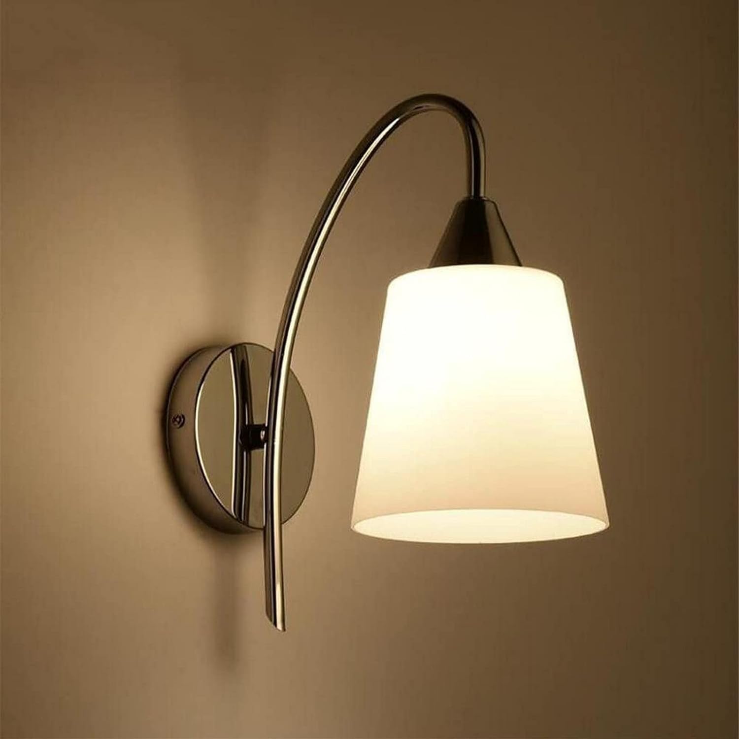 HYJAUSXB Glass Wall Light Electroplating Metal Lamp Sconce Reading Bedside Lamp, Pendant