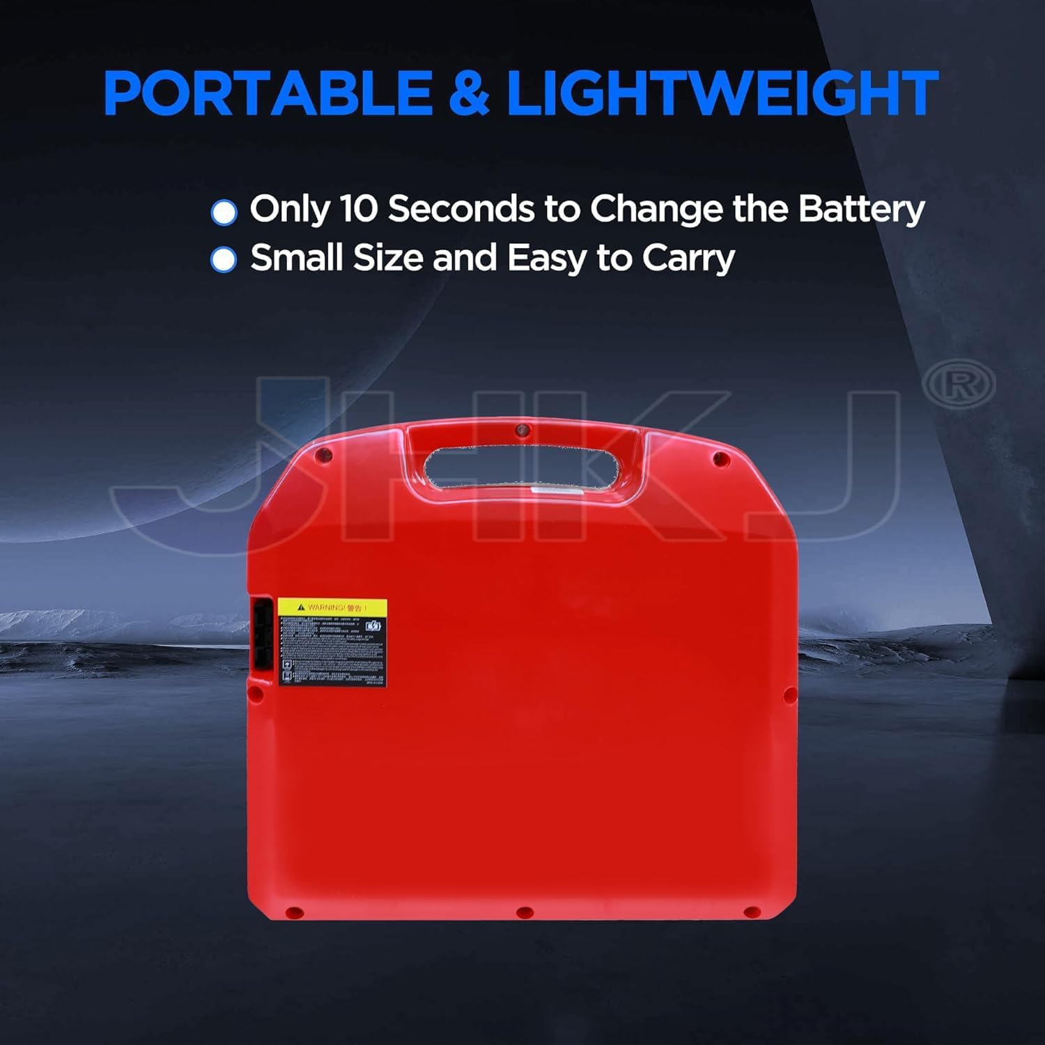 Transpallet elettrico a spinta manuale da 24V/48V con batteria al litio | Batteria per camion di carico e scarico da 24 V 20 Ah, batteria per camion di logistica e magazzino da 48 V 20 Ah