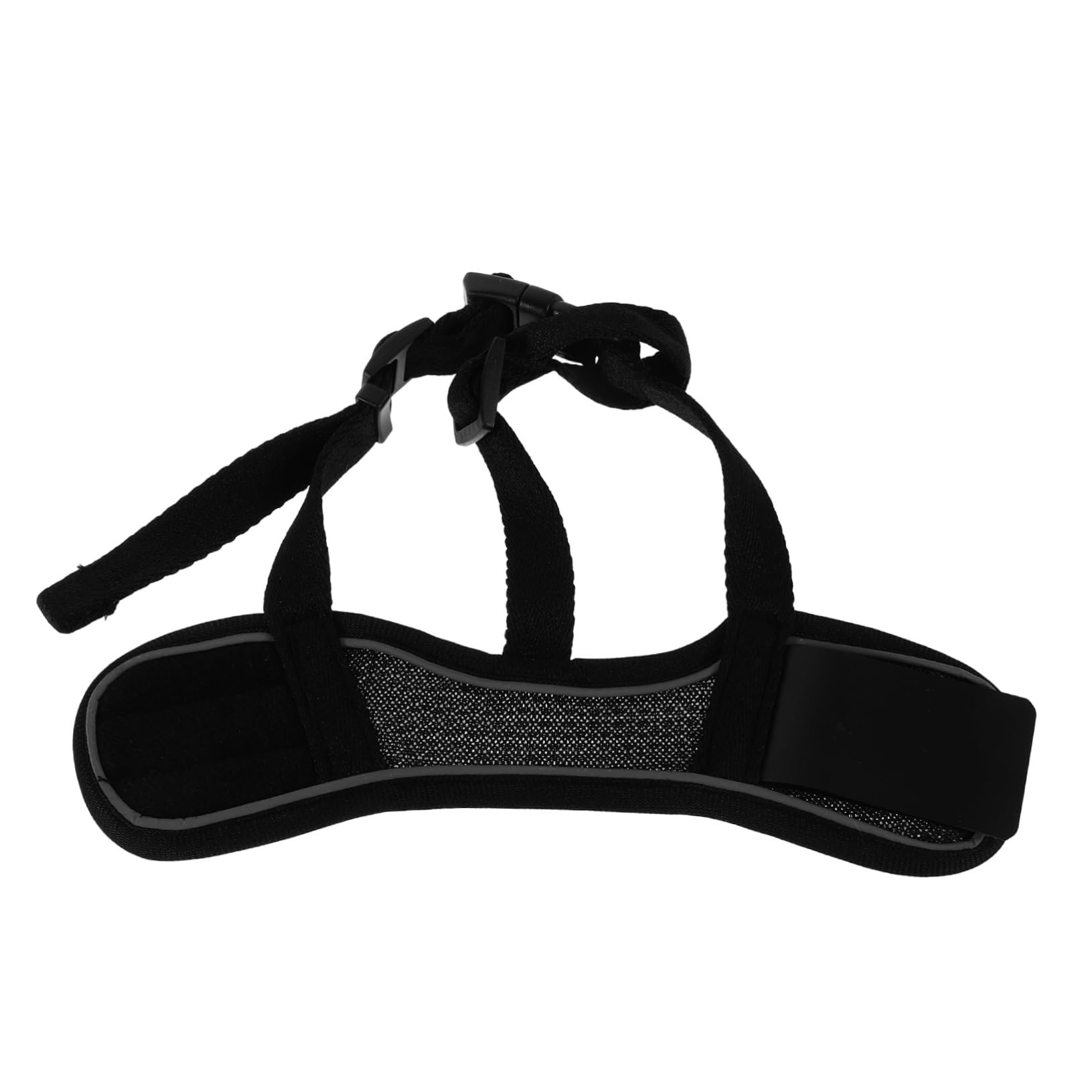 HAPINARY Breathable Dog Muzzle : -bark and Chew-Resistant Pet Mouth Cover with Adjustable Strap for Small Dogs Grooming and Outdoor Activities Use S Black