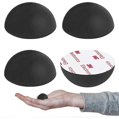 1.25" Silicone Hemisphere Bumpers Isolation Feet Rubber Non-Skid Speaker Pads with Adhesive Record Player Audio Isolation Pads for Small Speaker Spikes,Turntable,Amplifiers,Subwoofer,Monitors,Decks