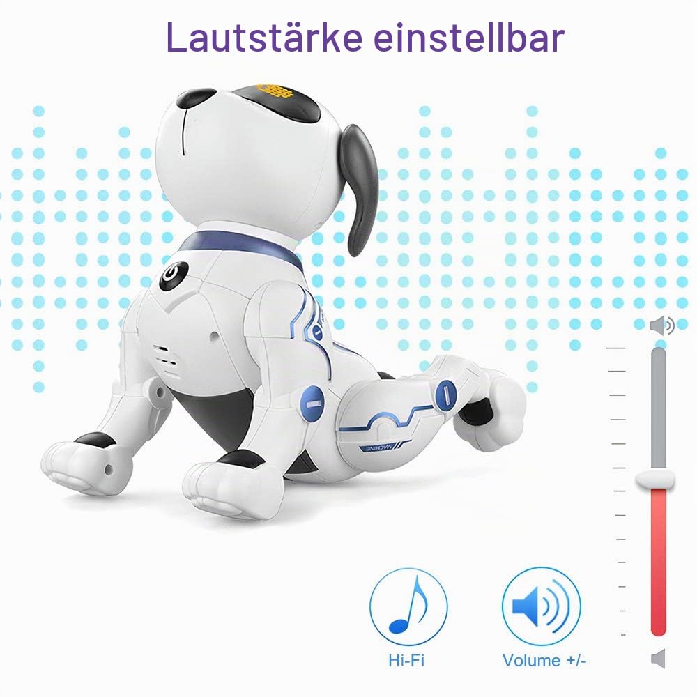 Goolsky LE Neng Spielzeug K16A Elektronische Haustiere Roboter Hund Stunt Dog Voice Command Programmierbare Touch-Sense Musik Song Spielzeug für Kinder Geburtstag