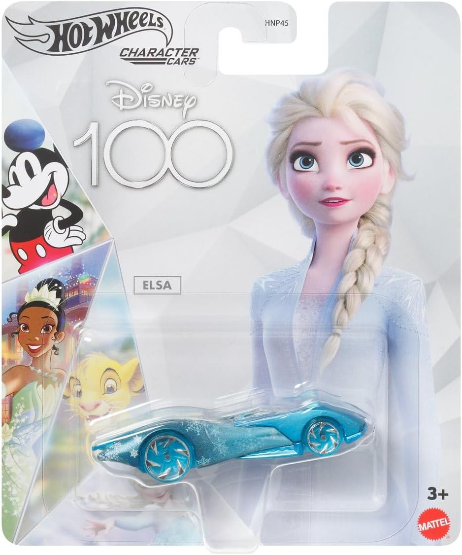 Hot Wheels Disney Character Cars 100 Years Special Edition Series Complete Set of 8 Diecast Vehicles in Manufacture Case from HNP45-956A Release Bundle
