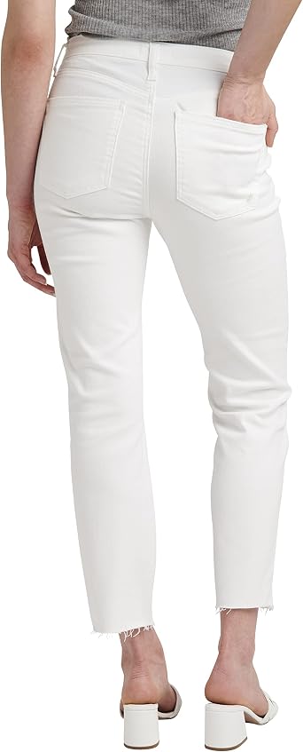 Silver Jeans Co. Women's Most Wanted Mid Rise Straight Leg Crop Jeans
