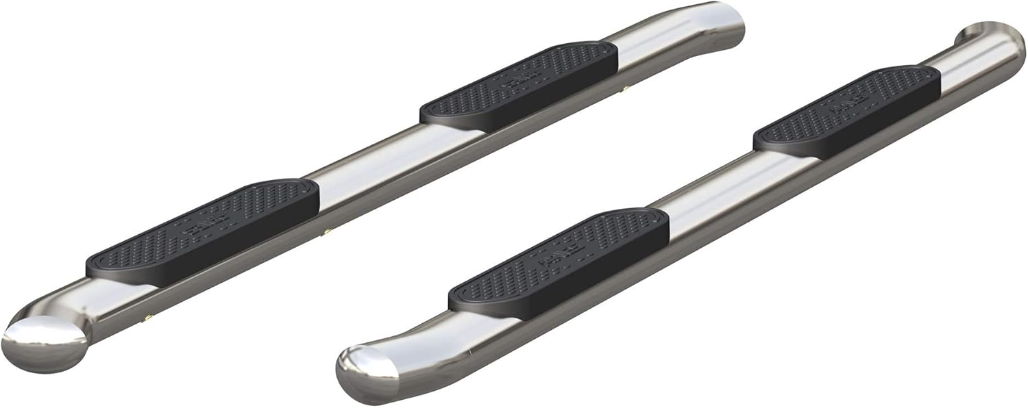 ARIES S229042-2 4-Inch Oval Polished Stainless Steel Nerf Bars, Select Nissan Titan, XD