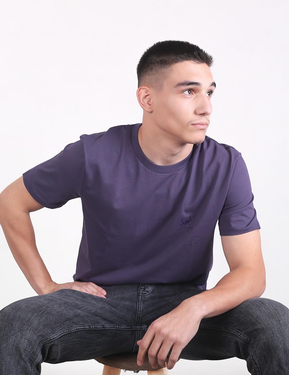 Organic Cotton - Camiseta con Estampado de Icono, Talla M