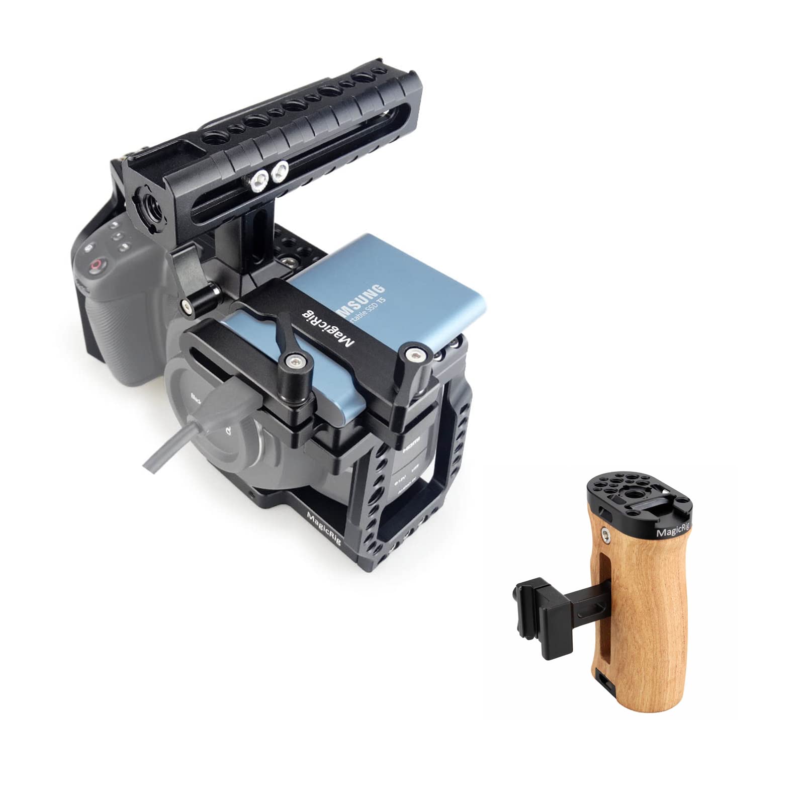 MAGICRIG BMPCC 4K /6K Cage Kit + Side NATO Handle