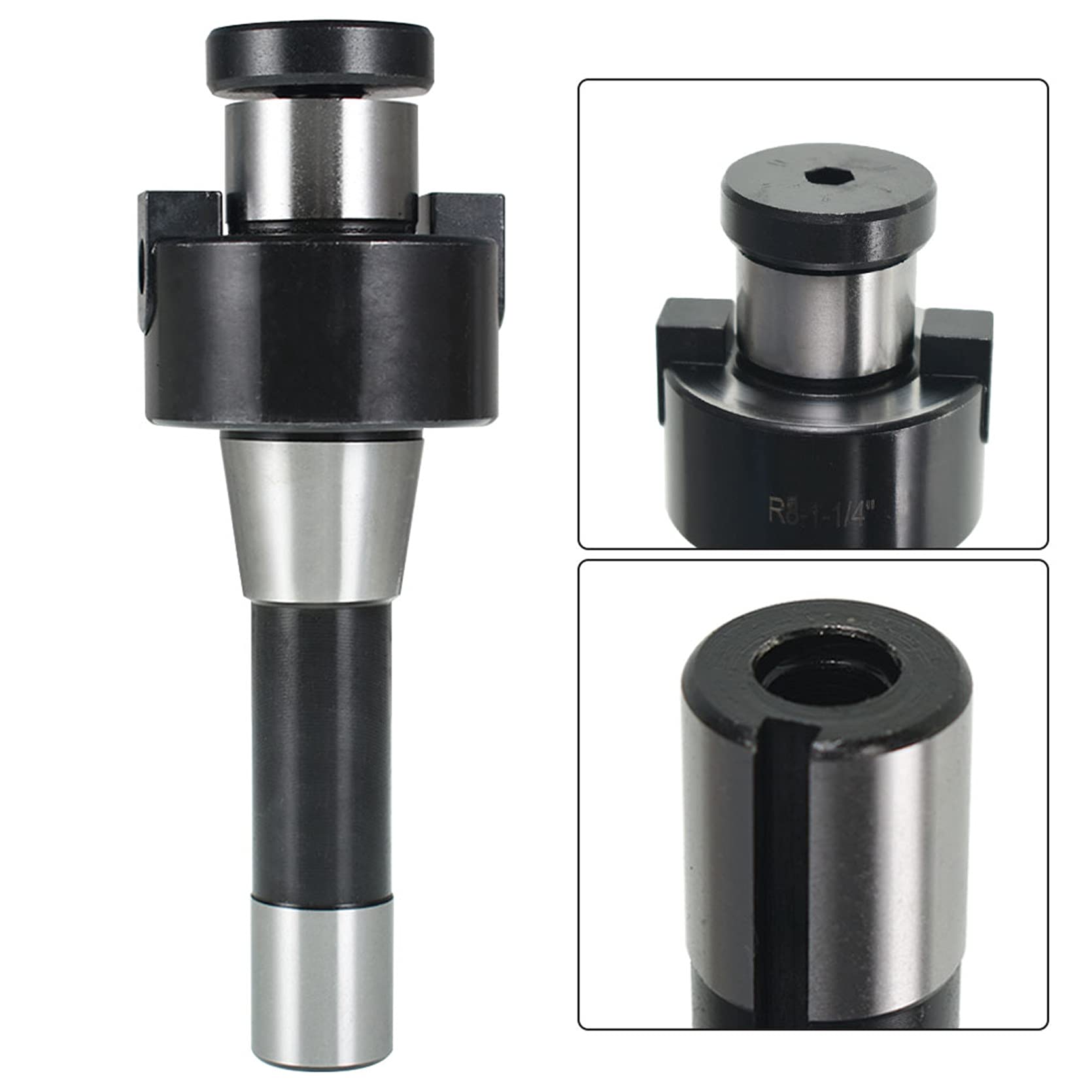 TINVHY 1-1/4Inch R8 Shank Shell Mill Arbor Adapter Replacement for Bridgeport Machine