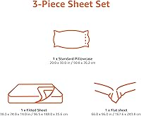Vista 6 de Tienda Basics Lightweight Super Soft Easy Care Microfiber 3-Piece Bed Sheet Set with 14-Inch Deep Pockets, Twin, Spa Blue, Solid