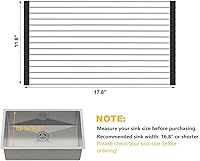Vista 2 de SunCleanse Escurridor de platos enrollable, escurridor de platos sobre el fregadero, escurridor de platos de cocina, tapete plegable para fregadero