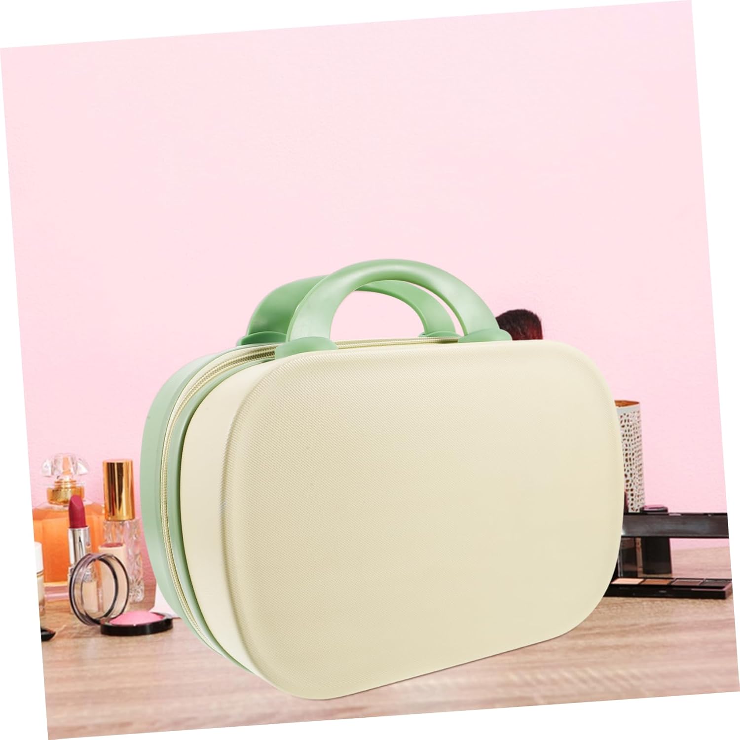 Makeup Travel Bag Mirror Hard Case Makeup Organizer Large Travel Toiletry Bag Portable