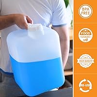 Vista 4 de Hedpak Hedpak- Carboy de plástico de 5 galones con asa, sin BPA y grado alimenticio