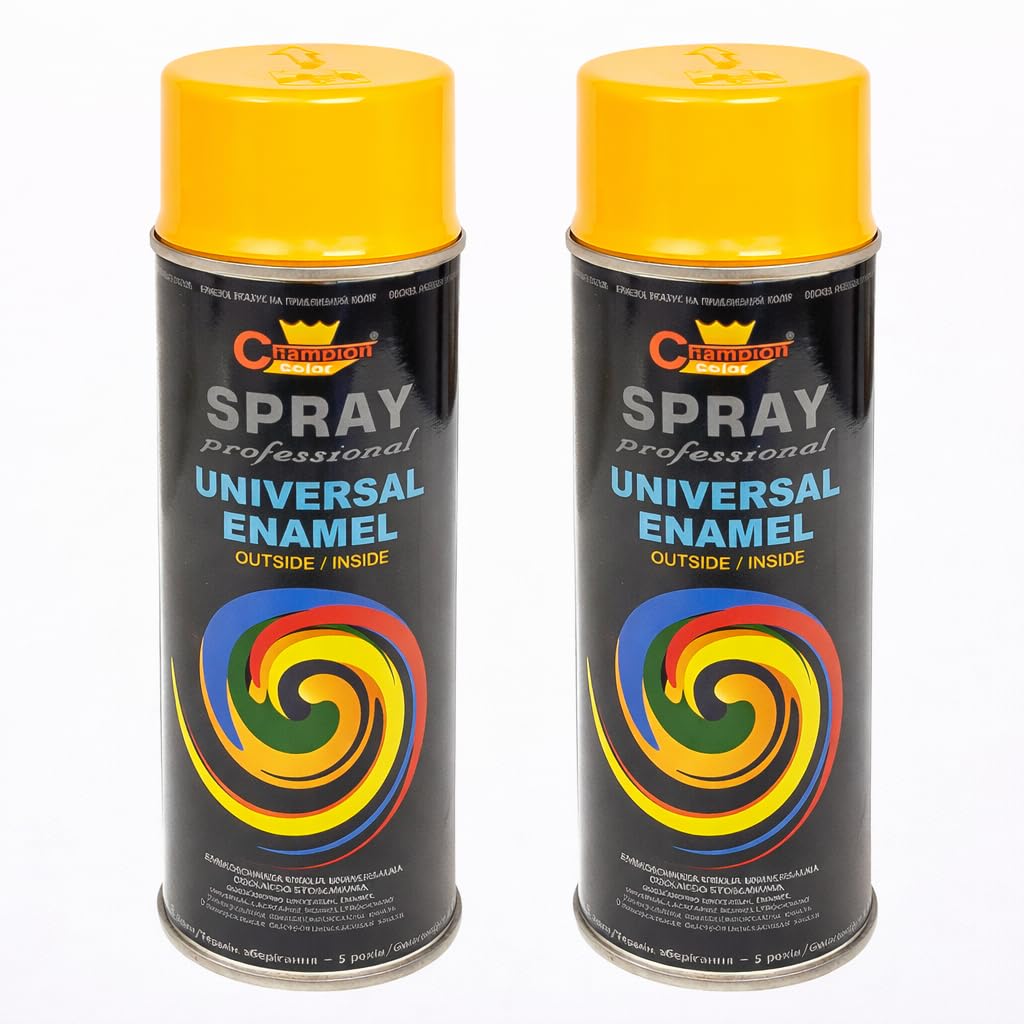 SolaDirect 2 X 400 Ml Signal Yellow (Ral 1003) Universal Gloss Enamel PaintFast Drying High ShineInterior & Exterior from B&Q