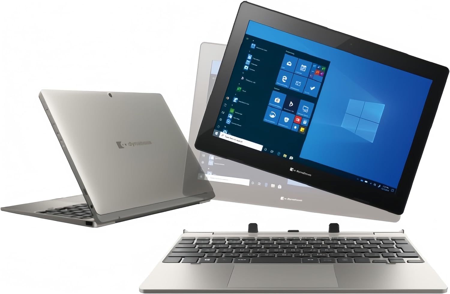 Toshiba Dynabook K50 Touchscreen 2-in-1 Laptop, 10.1" (1280x800) Screen Display, Intel Celeron N4020, 4 Go de RAM, 64 Go SSD, Thin&Light, Webcam, Windows 11 Pro(Reconditionné)