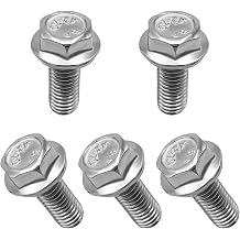 10PCS Car Top Front Skid Plate Bolts, 304 Stainless Steel 12mm Hex Head Auto Skid Plate Bolts, Car Accessories Replacement for 4Runner FJ Cruiser Land Cruiser Sequoia Tacoma