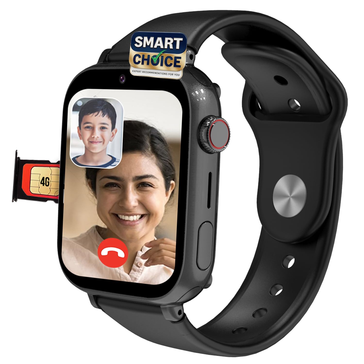 sekyo 'Magic Pro' Calling Smartwatch for Kids | Precise & Real-time GPS Location | 4G/5G Sim Video/PhoneCall | Camera, Pedometer, History Route, 7 Games, SOS | Kids Smart Watch for Boys & Girls -Black-image-9
