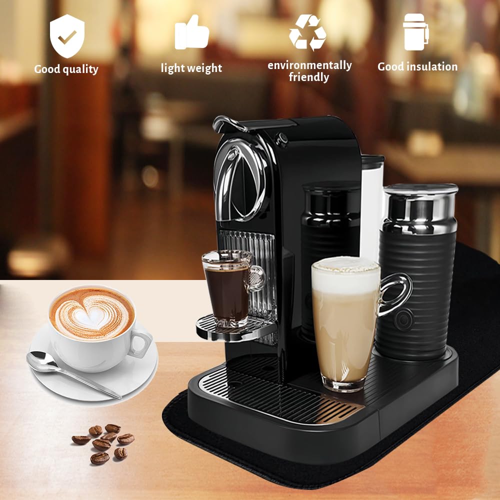 Sous-machine Silicone 48x30cm Tapis Silicide Anti-Fuite Pour Machine à Café - 48x30 Cm - Protection Éclaboussures Et Antidérapant Tapis Anti Vibration Machine A Cafe