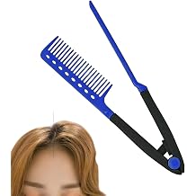 Straightening   V Shape Styling Tool, Flat Iron | Hair Smoothing Straightener Attachment, Lightweight Heat Resistant, Travel Hairdressing Tool for Home Vacation Hotel Dates