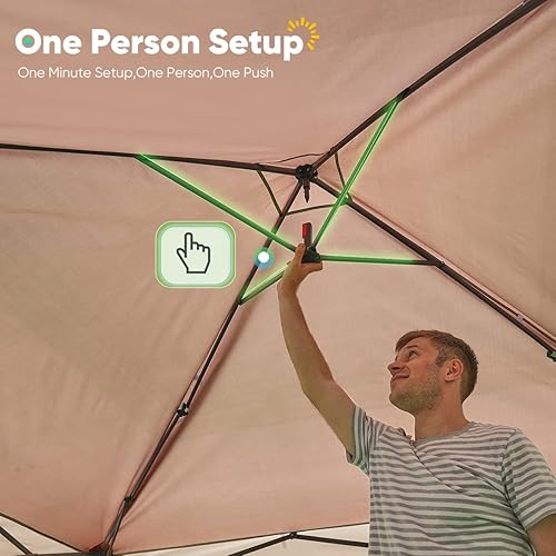 Miniatura 3 de Toldo desplegable Quictent Ez con pantalla de malla para carpa, pared lateral, en 3 colores, 4 tamaños