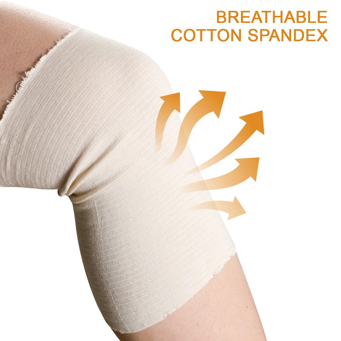Tubular Bandage Elastic Compression Bandages Roll for Plus Size Leg Knee Wound Care Size H Breathable Cotton Stockinette Tubing Sleeve (2 Inch x 5.5 Yard) — Amazon image 5