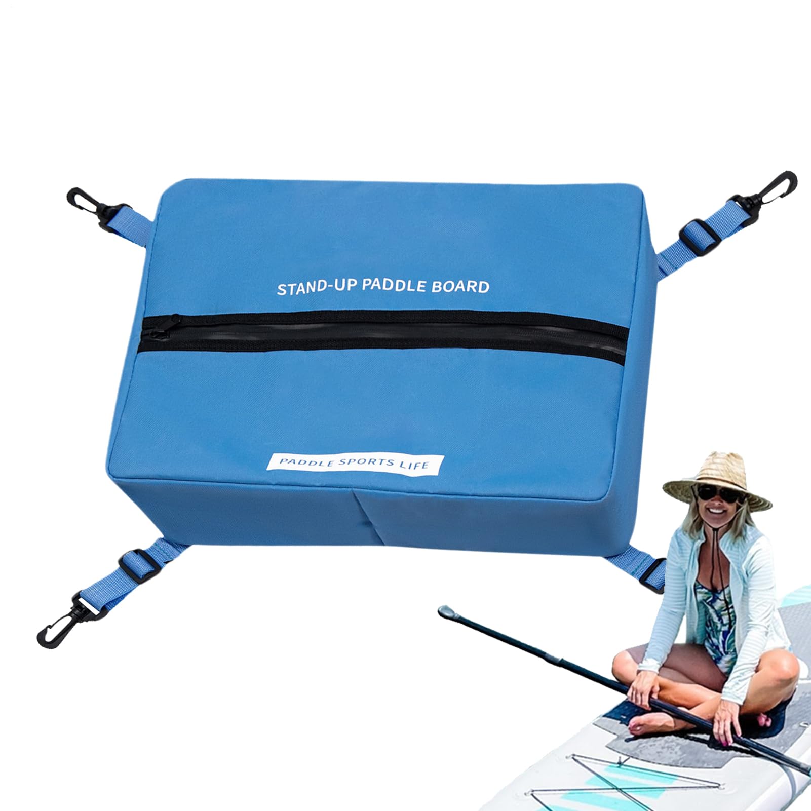 Paddleboard Deck Bag – Borsa termica per la conservazione, grande capacità Sport Food Holder chiusura con cerniera con maniglia per telefono cellulare, bottiglia d'acqua