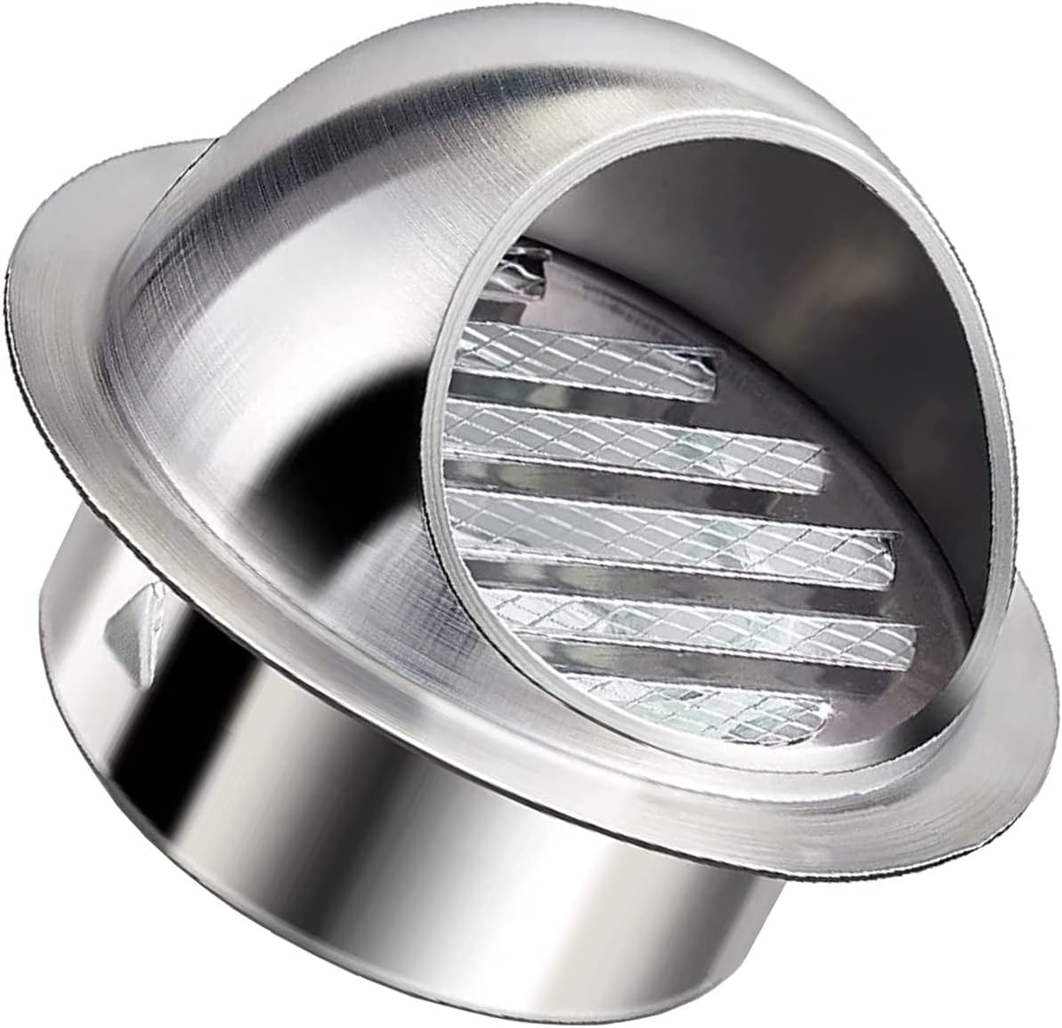 Vent Cap Wall Round Exhaust Hood, Clothes Dryer Replacement Vents External Stable Durable Weatherproof, for Room Exhaust Ventilation, Beautify Exterior Wall Air Vent Ventilation Grill Hood