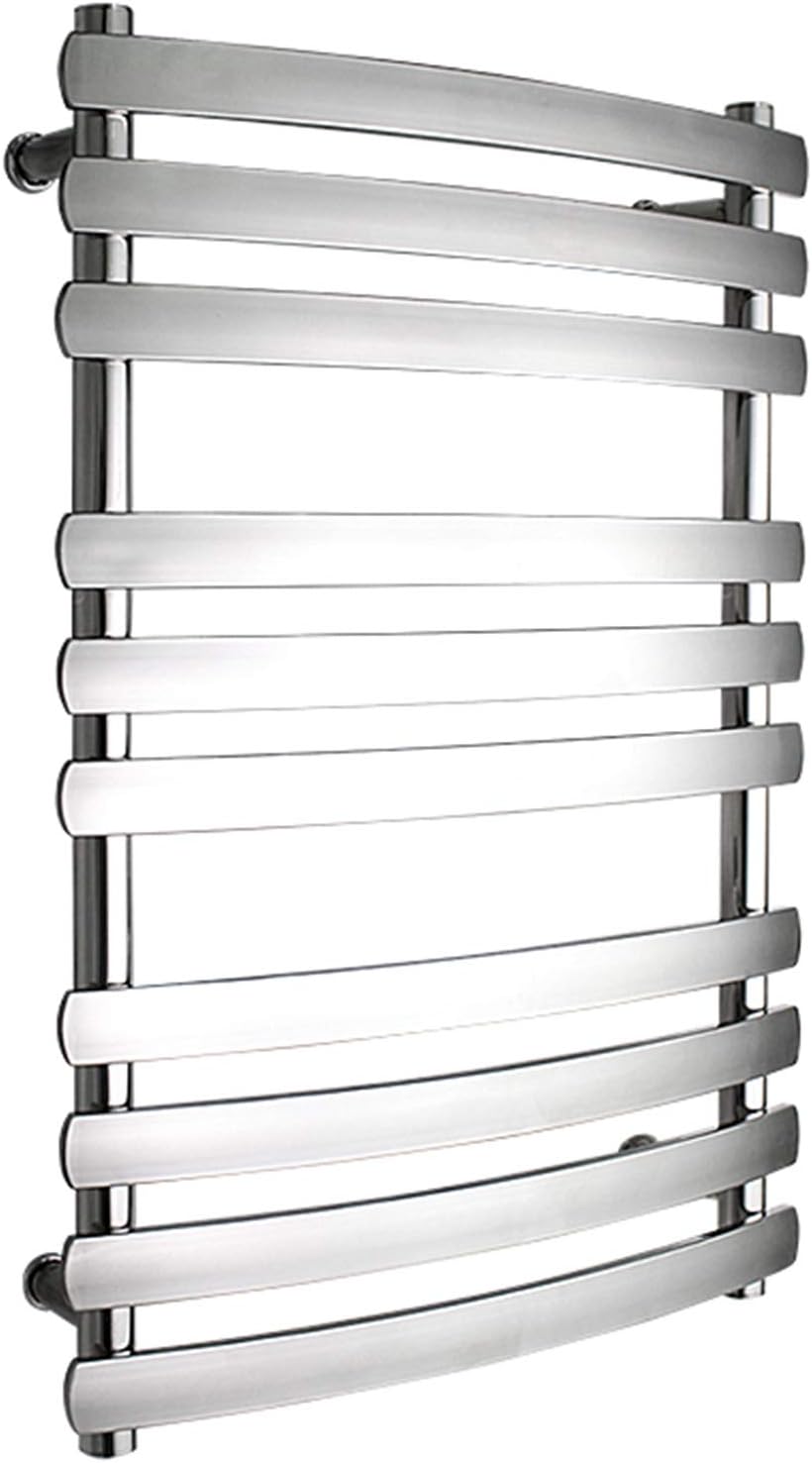 Intelligent Electric Towel Warmer Drying Rack, Household Bathroom Constant Temperature Carbon Fiber Heated Towel Rack, Stainless Steel Wall Mounted Heated Towel Rail,Plug in (Plug in)