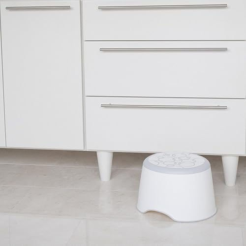 Miniatura 2 de Ubbi Taburete de paso para niños, taburete para entrenamiento de orinal, antideslizante, agarre suave para mayor seguridad, gris (paquete de 2)