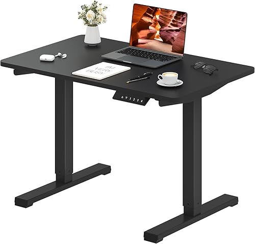 Escritorio de pie ajustable con memoria preestablecida, escritorio de pie eléctrico de 63 x 30 pulgadas, escritorio de pie para oficina en casa,