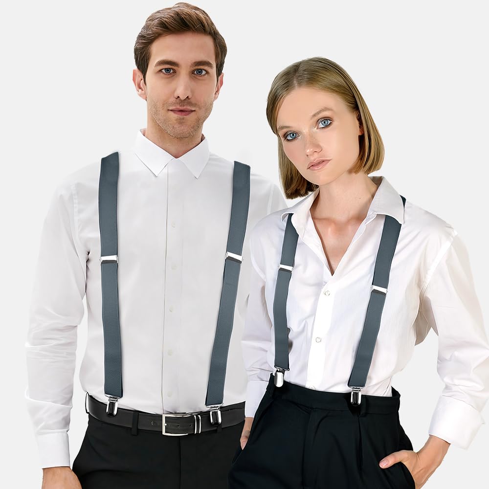 Tirantes ajustables para hombre con correas elásticas, espalda en Y, tirantes de senderismo debajo de la ropa