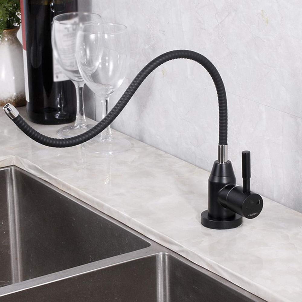 Grifos Filtro de Agua Potable de ósmosis de 1/4 '' Grifo de Cocina Grifo de Agua Limpia de Acero Inoxidable Agua Potable Directa conectada al Dispositivo de Agua Pura Grifo de tubería