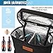 LUCKIPLUS Insulated Wine Carrier Bag for 2 Bottles with Padded Shoulder Strap