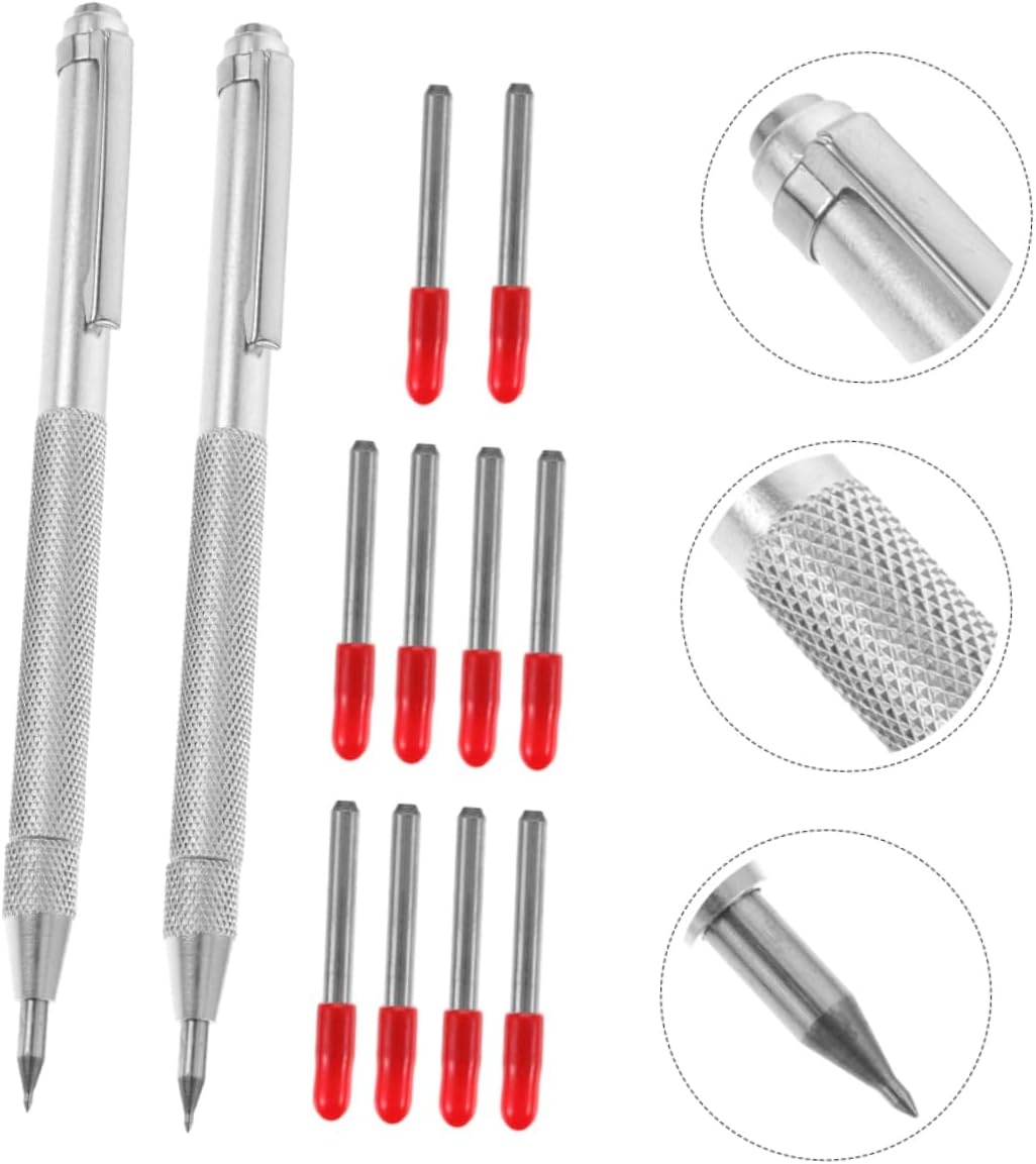 LIFKOME Pen Replacement Tips Engraving Scriber Tools Marking Pen for Glass Carpenters Tool