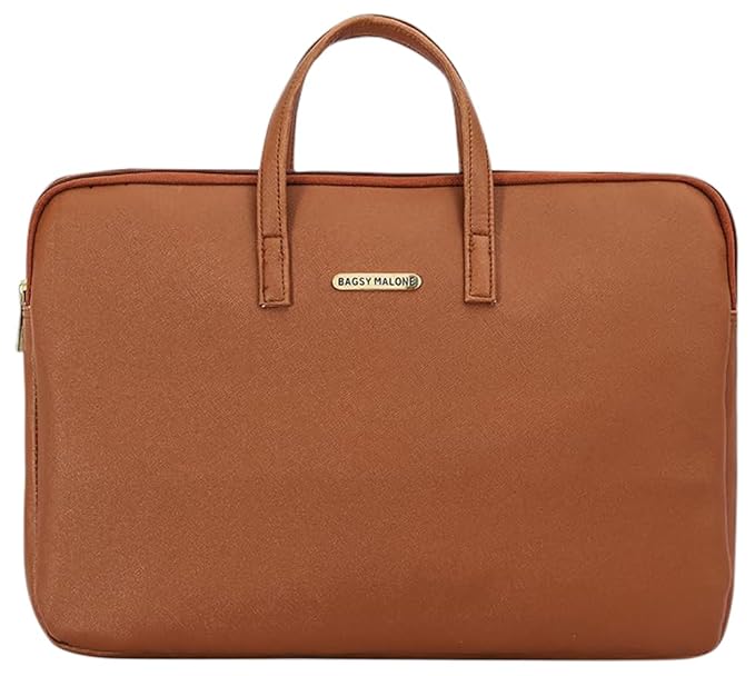 Bagsy Malone Formal Business Briefcase Bag Crossbody Messenger College Bags for MacBook INoteBook ITablet Laptop Upto 15.6 Inch | Laptop Bag with Briefcase Handle