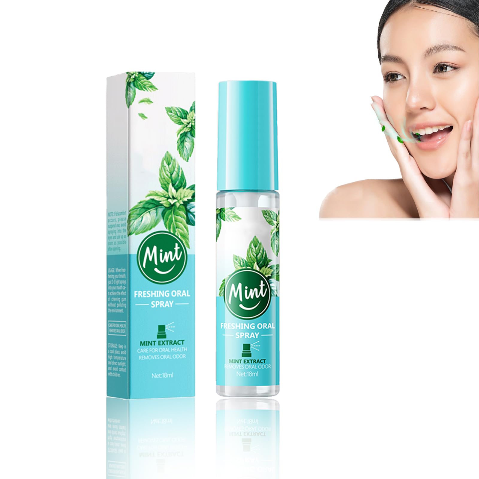 Spray Alito,Spray Alito Fresco,Alito Fresco,Spray Per Alito Cattivo,Spray Sapore Di Frutta, Odore Pulito,Rimozione 'Alitosi, Rinfrescante 'Alito Per L'Igiene Orale(Sapore Di Menta)