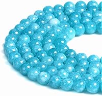 Vista 40 de Hermosas cuentas sueltas de cuarzo rutilado negro natural de 8 mm, redondas y suaves, aproximadamente 15 pulgadas, para hacer pulseras y collares