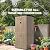 DWVO Outdoor Vertical Storage Shed with 4 Shelves, Waterproof Tall Plastic Storage Shed with 4 Adjustable Shelf, 30 cu. ft. Patio Tools Storage for Patio, Garden, Backyard, Deck, Brown