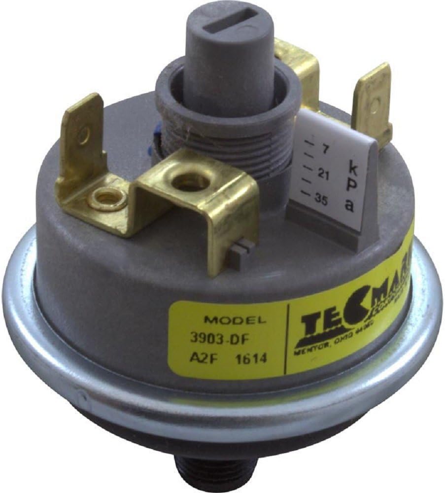 Pressure Switch 3903-DF, 1A, Tecmark, 1/8" mpt, SPST, Field Adj